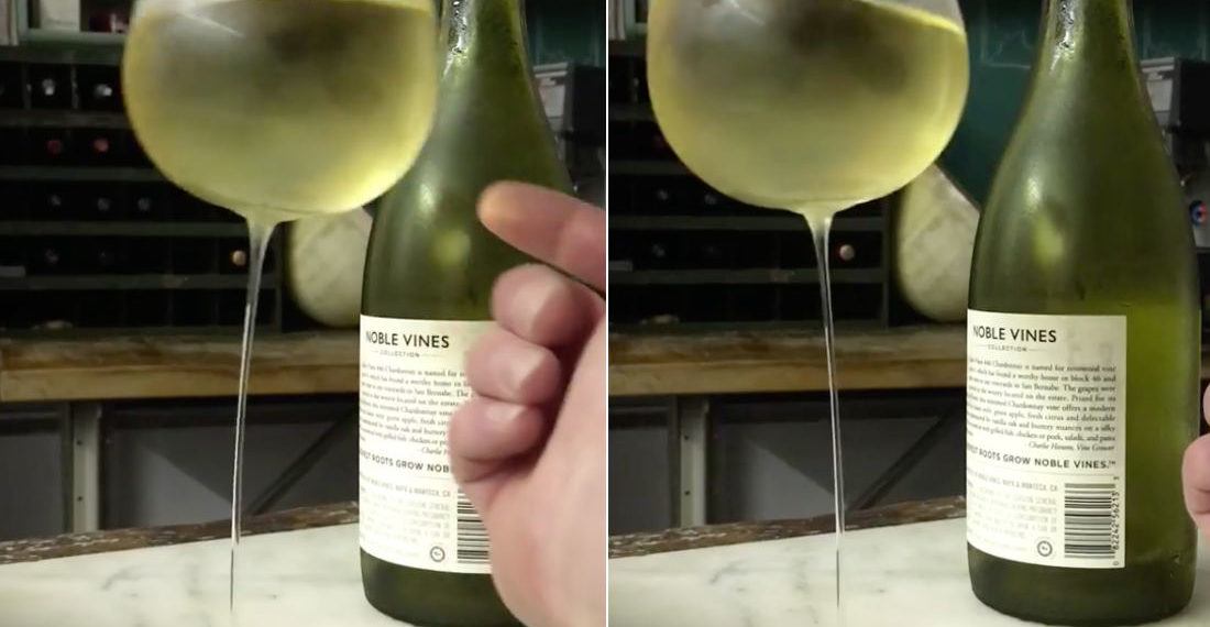 What The?: A Wine Glass With Stem So Thin The Bowl Wobbles Back And Forth