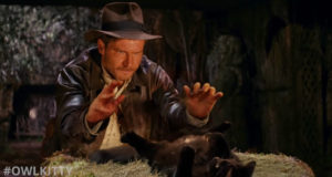 Cat Replaces Golden Idol In Indiana Jones And The Raiders Of The Lost Ark