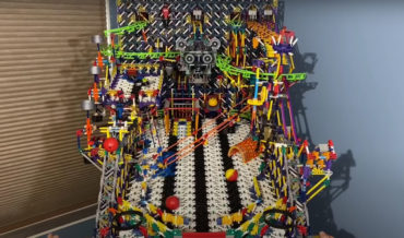 Guy Builds Insanely Impressive Fully Functional Pinball Machine Out Of K’NEX
