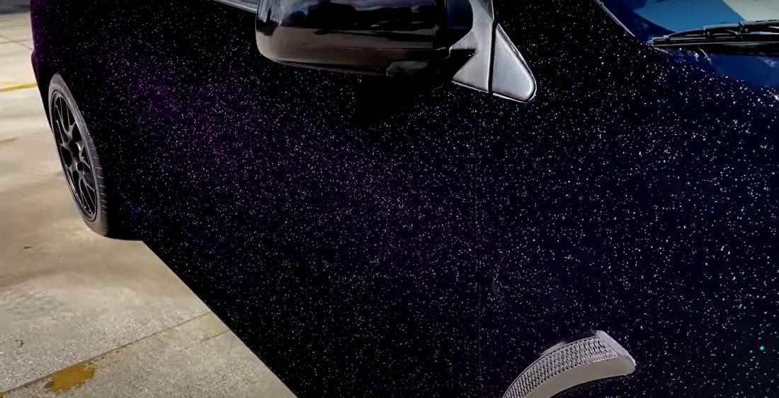 Car Painted With The Blackest Black Paint And Hypershift Topcoat Looks Like A Galaxy