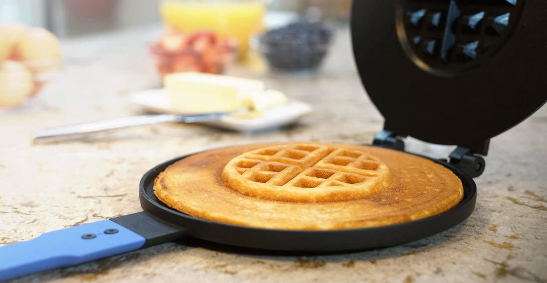 The Panwaffle Iron, For Making A Waffle In The Middle Of A Pancake