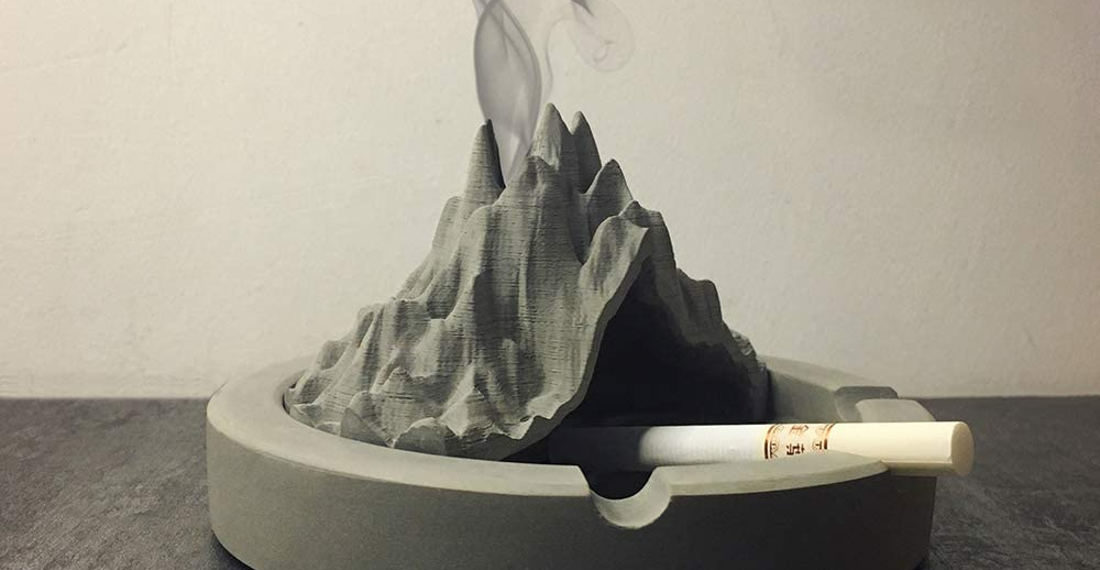 Real Products That Exist: The Smoking Volcano Ashtray