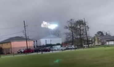 Zippity Zap!: Blue Fireball Speeding Across Power Lines