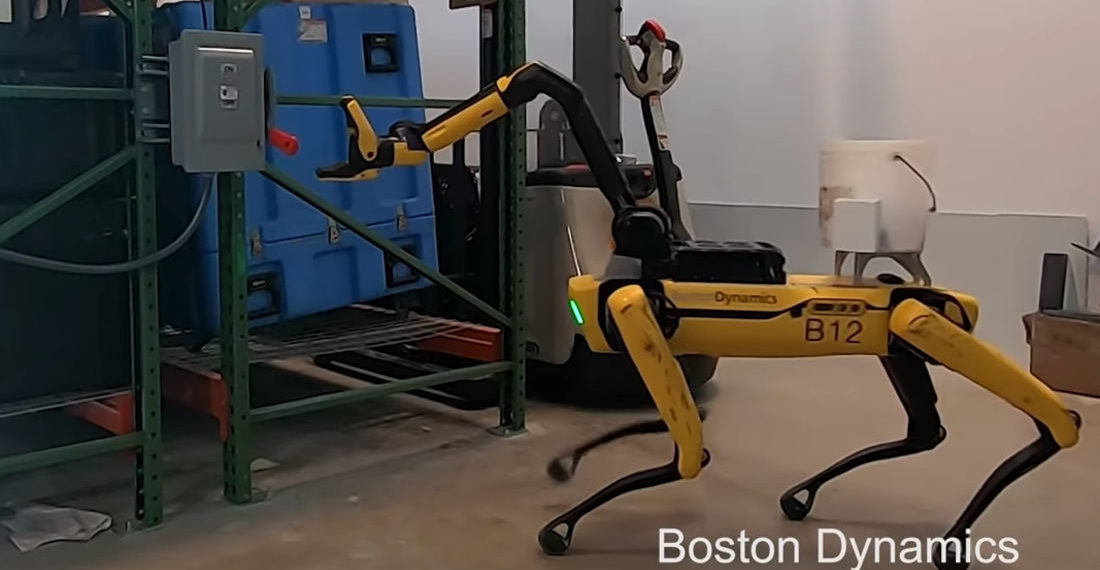 Boston Dynamics’ Spot Quadruped Robot Demonstrates Its Grabbing Abilities
