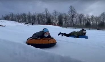 Guy’s Casual Footage Of Snow Tubing Turns Into Cinematic Masterpiece