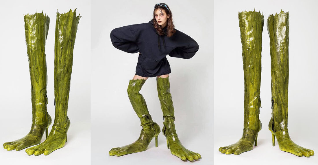 Freaky Deaky Frog Leg Ladies Boots