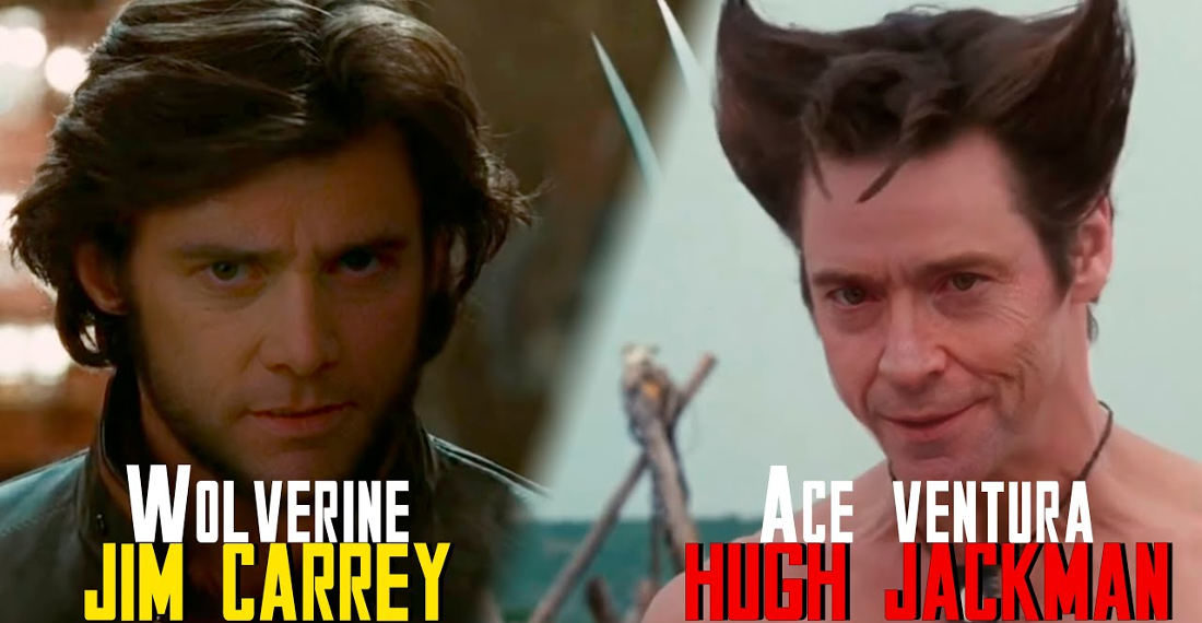 Deepfake Of Hugh Jackman As Ace Ventura And Jim Carrey As Wolverine