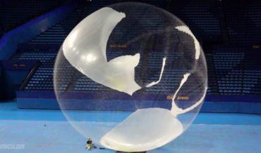 Popping The World’s Largest Balloon (40+ Feet) In Ultra Slow Motion