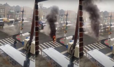 Fire In The Hole!: Manhole Explodes And Smokes In Astoria, Queens