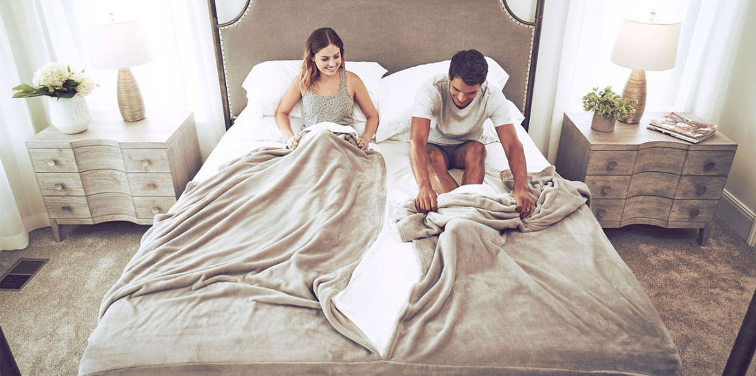 Real Products That Exist: Split Blanket And Sheet Sets For Couples