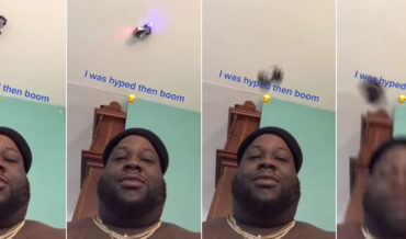 Anti-Gravity RC Car Falls On Man’s Head While He’s Playing With It