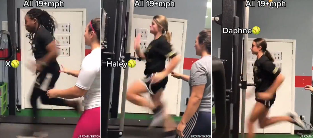 A Compilation Of Athletes Running 19+MPH On A Treadmill