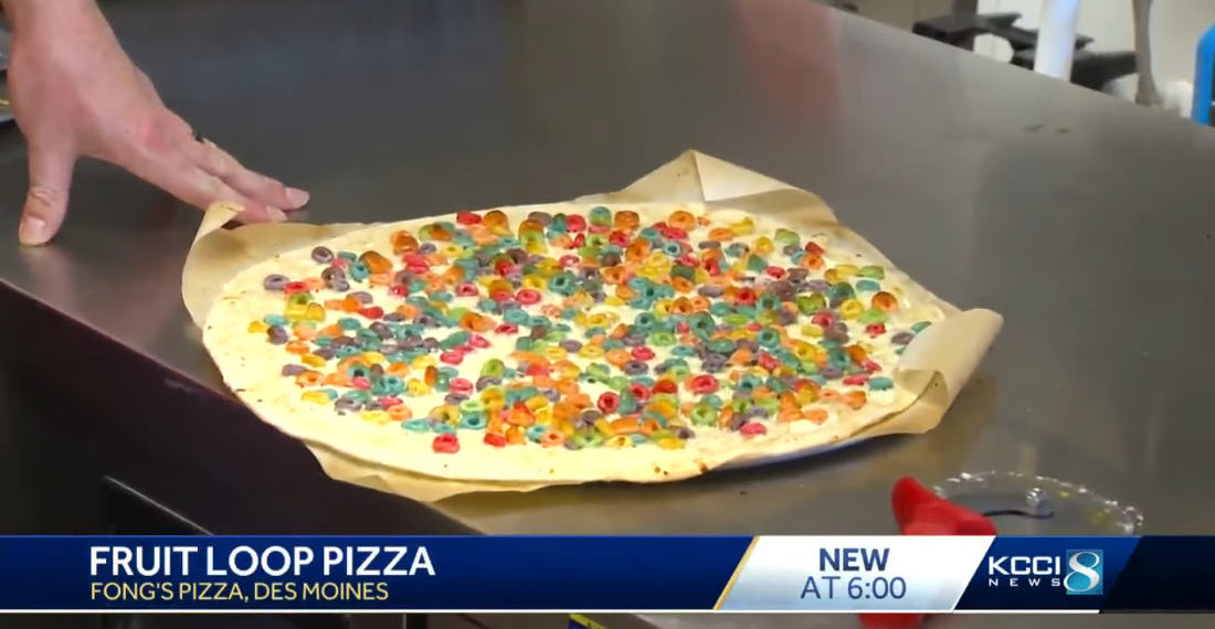 Iowa Pizzeria Introduces Froot Loops Breakfast Pizza