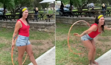 Now That’s What I Call Talent: Woman Hula Hooping With Her Butt