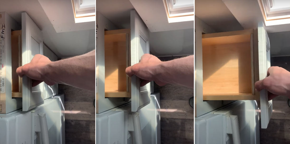 Clever Fix For Kitchen Drawer To Pass Protruding Window Frame