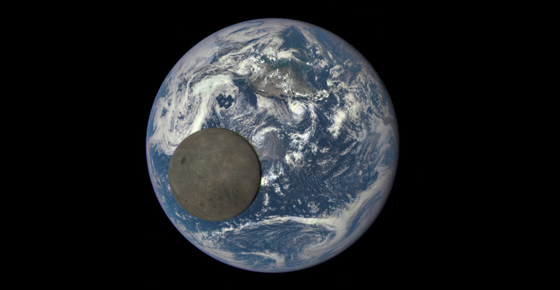 Whoa: The Moon Transitioning Earth As Seen From The Other Side