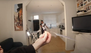 Gambit, Is That You?: Man Breaks Piece Of Ice With Thrown Playing Card