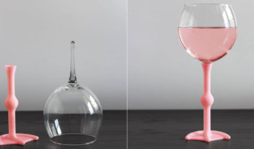 Prosthetic Bird Leg For Wine Glasses With Broken Stems