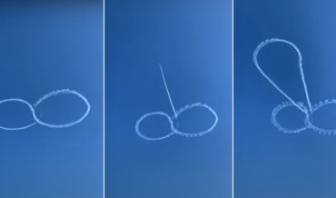 Real Mature: Pilot Doodles Giant Wiener In The Sky