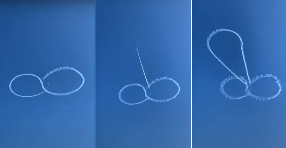 Real Mature: Pilot Doodles Giant Wiener In The Sky