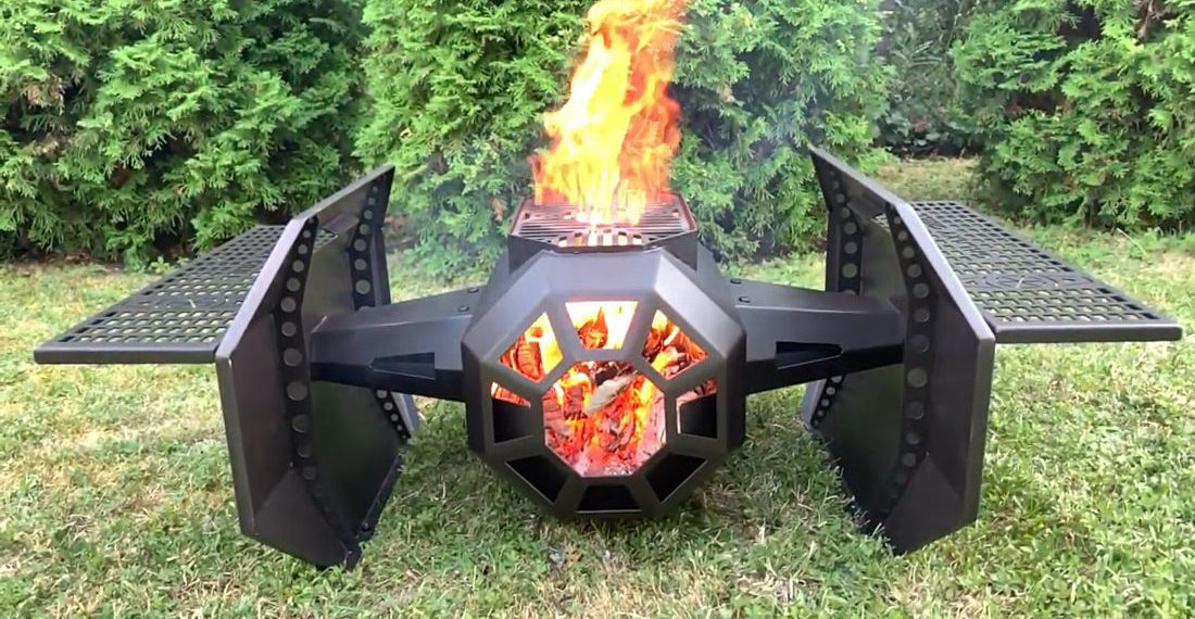 The Galaxy Grill, A Portable Grill Inspired By Darth Vader’s TIE Fighter
