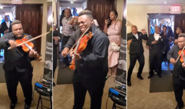Violinist goes Ham At Wedding Reception