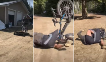 LOLOL: Man Fails World’s Saddest Bike Jump, Bike Pulls His Pants Down