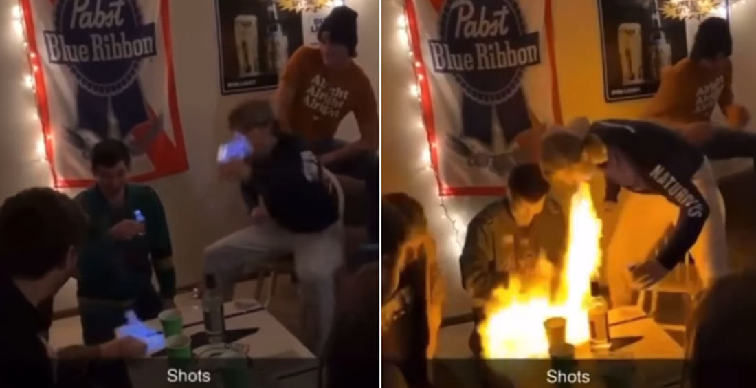 How Not To Take A Flaming Shot