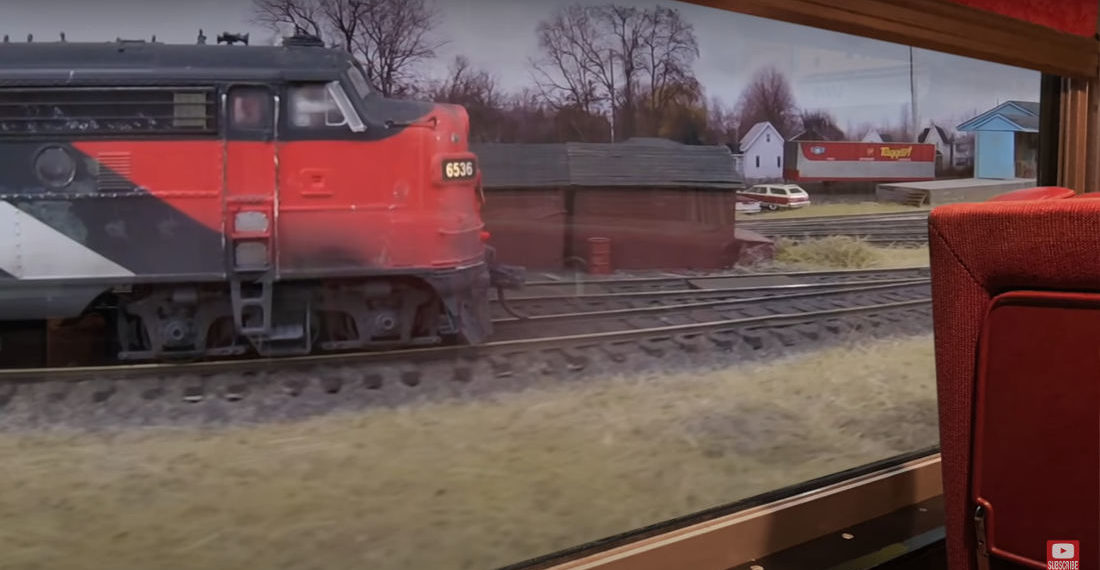 Holy Smokes: Man Gives Tour Of Model Railway From POV Inside A Train Car