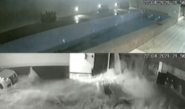 Video Of Condo Building’s Raised Pool Collapsing Into Garage Below