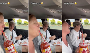 Classic: Woman Tricks Mother Into Thinking She’s Drinking A Bottle Of Hot Sauce