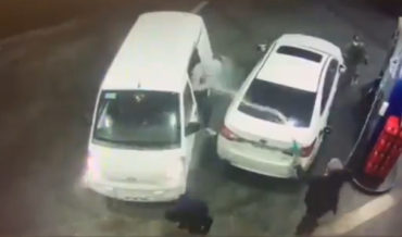 Unarmed Robbers Attempt To Carjack Man At Gas Pump, Gasoline Party Ensues