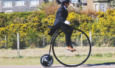 Guy Documents Himself Learning To Ride A Penny-Farthing Bicycle