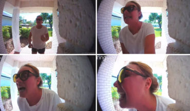 Lady Locks Friend Out Of House After Walk, She Pees On Porch
