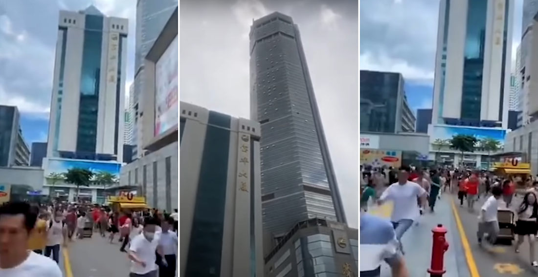 Video Of People Fleeing Skyscraper That Started Swaying For No Reason