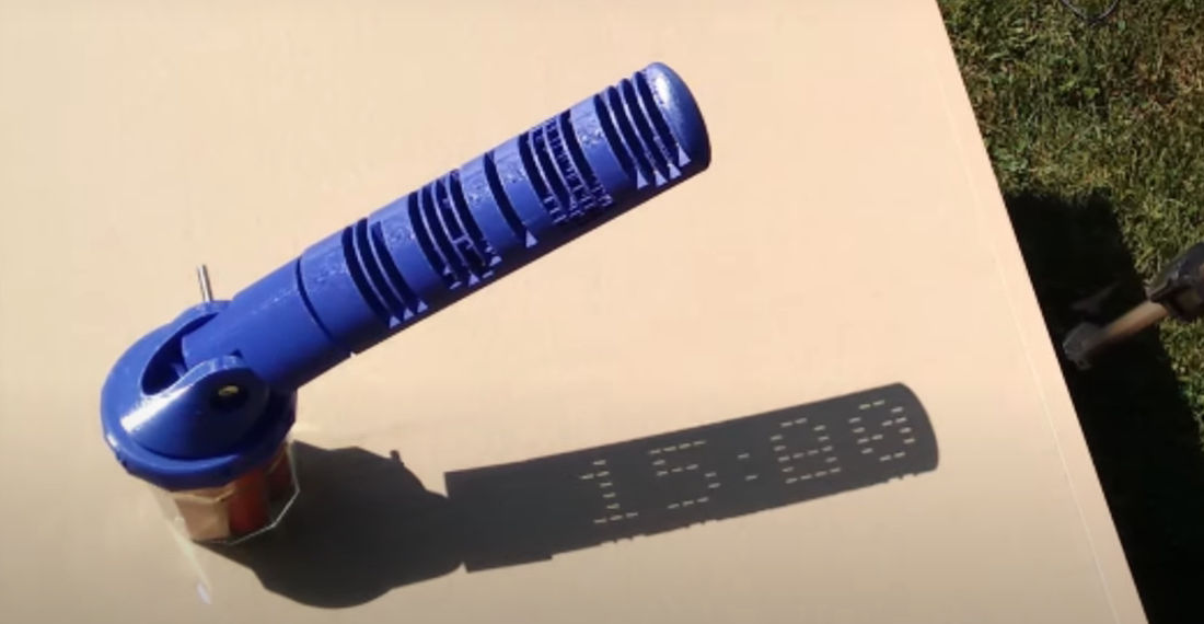 3D Printed Sundial Displays The Time Dot-Matrix Style