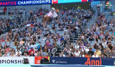 Watching A Simone Biles Floor Exercise Tumbling Pass In Super Slow Motion