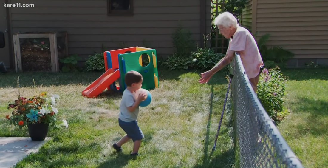 BFFs Forever: Friendship Blossoms Between 2-Year Old And 99-Year Old Neighbors