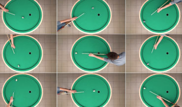 Guy Builds Elliptical Pool Table That Sinks Every Shot