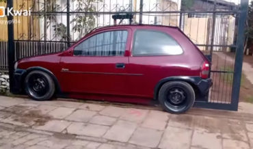Garage Gate With Partial Car Attached