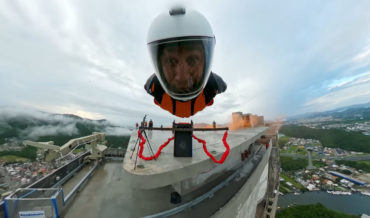 Human Slingshot Launches Wingsuiter From Top Of Tallest Building In Brazil