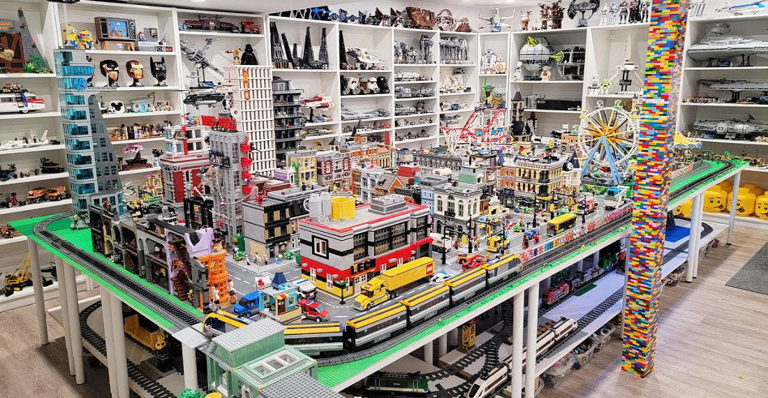 LEGO Maniac Gives Tour Of His Very Respectable LEGO Room