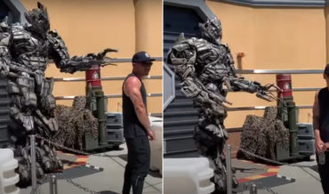 Ice Cold!: Megatron Roasts Posing Guest At Universal Studios