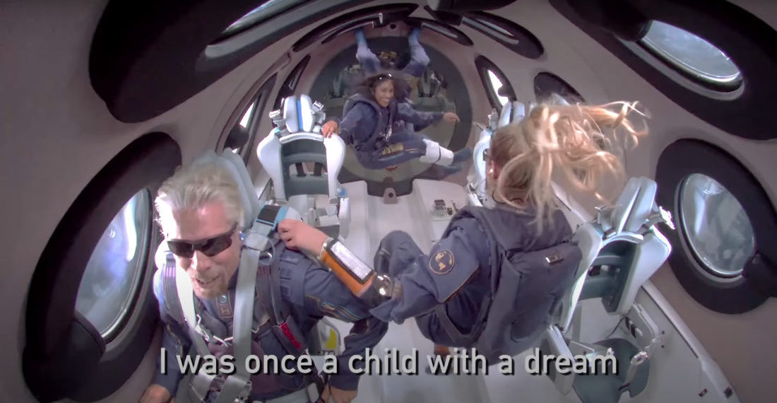 Richard Branson’s Message From Space