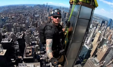 Steeplejack Takes Selfie Video From Top Spire Of NYC’s Chrysler Building