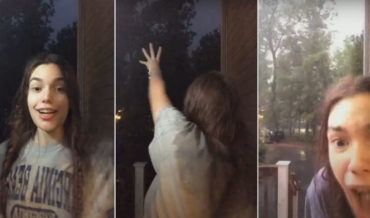 Woman Pretending To Summon Lightning Accidentally Summons Lightning