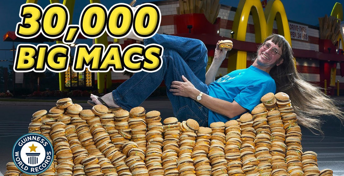 Guinness World Record Holder For Most Big Macs Eaten In A Lifetime (With 32,340+)