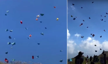 Dozens Of Tents Take Flight From Mountaintop Camp Site