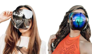 Count Me In: Full Face Covering Mirrored Sunglasses
