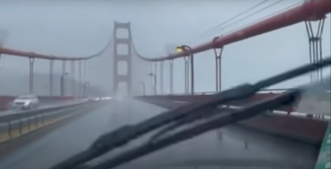 Eerie!: Driver Captures Golden Gate Bridge Howling During Storm